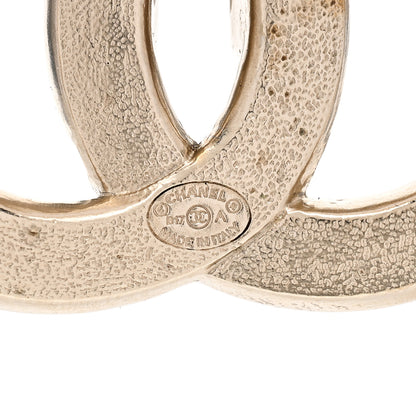 Chanel Baguette Crystal CC Brooch Light Gold 4 of 5