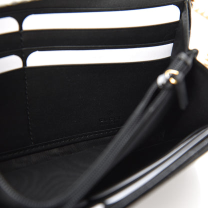 Gucci Suede Patent Web Ophidia Wallet On Chain Black 6 of 8