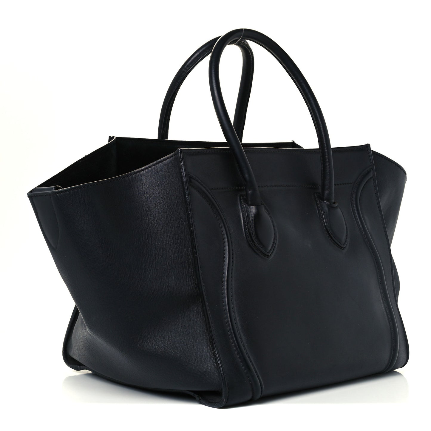 Supple Calfskin Medium Phantom Luggage Black