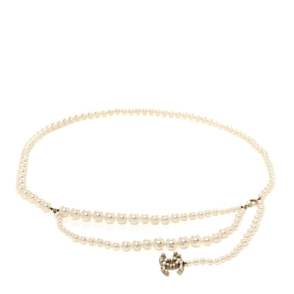 Chanel Pearl CC Double Strand Belt Gold 1 of 4