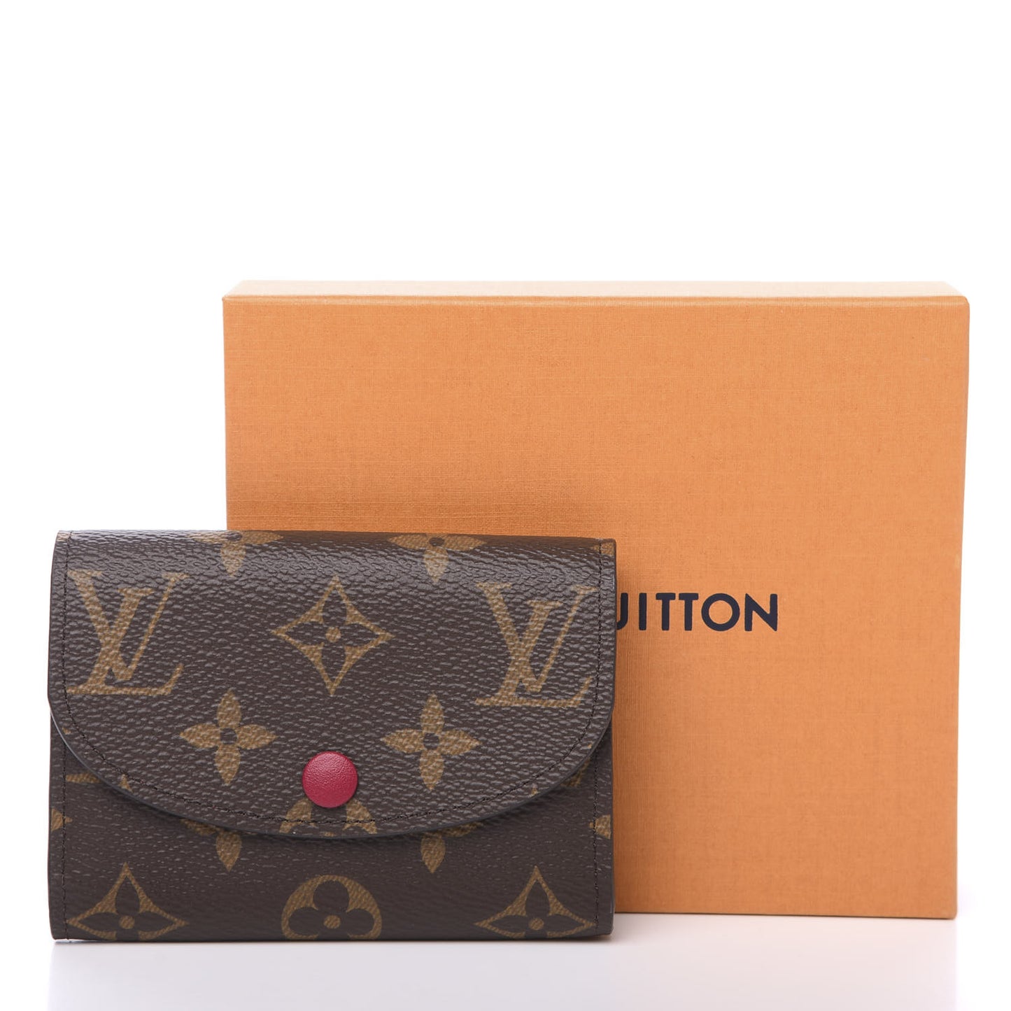 Monogram Rosalie Coin Purse Fuchsia