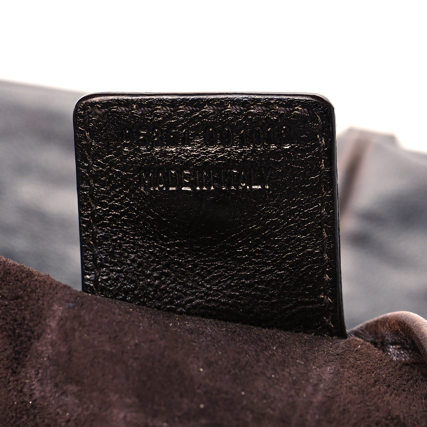 Saint Laurent Buffalo Leather Medium Mombasa Horn Bag Brown 7 of 16