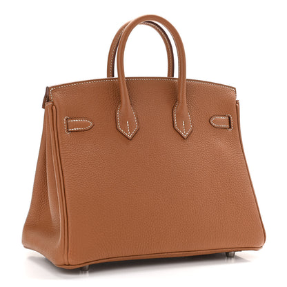 Hermes Togo Birkin 25 Gold 3 of 11