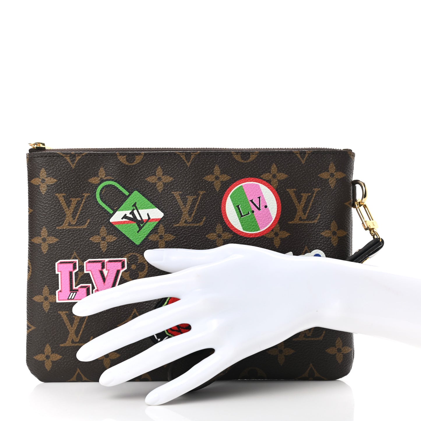 Monogram Travel Stickers City Pouch