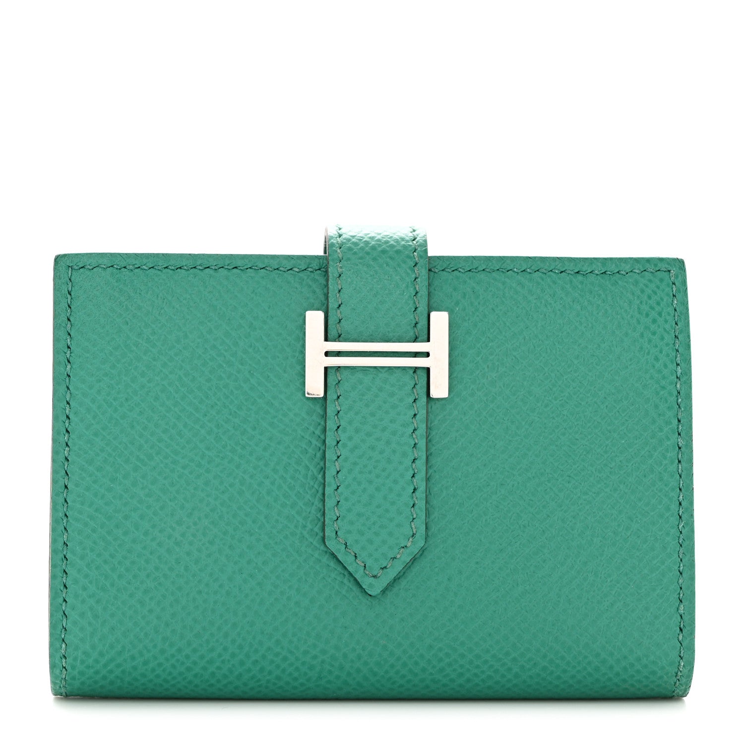 Hermes Epsom Mini Bearn Wallet Vert Jade 1 of 7