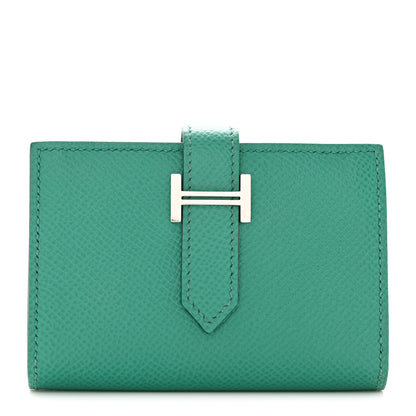 Hermes Epsom Mini Bearn Wallet Vert Jade 1 of 7