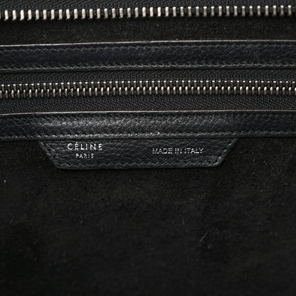 Celine Drummed Calfskin Mini Luggage Black 6 of 15
