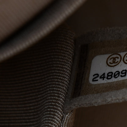 Chanel Calfskin Chevron Quilted Large Statement Flap Grey 7 of 9