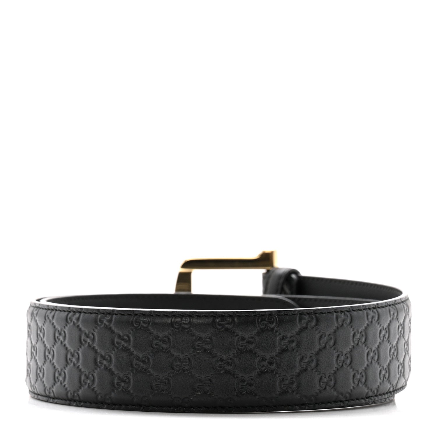 Gucci Soft Microguccissima Margaux Calfskin Belt 90 36 Black 2 of 7
