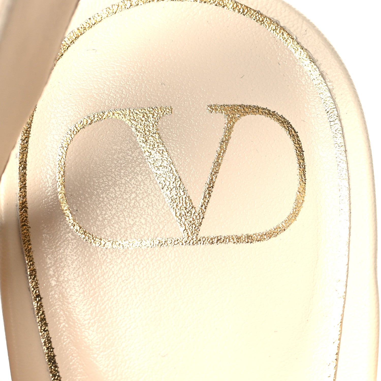Valentino Garavani Calfskin Roman Stud 90mm Sandals 37 Light Ivory 9 of 11