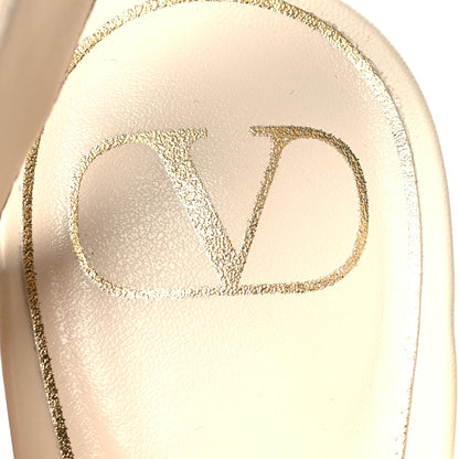 Valentino Garavani Calfskin Roman Stud 90mm Sandals 37 Light Ivory 9 of 11