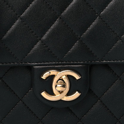 Chanel Goatskin Quilted Chic Pearls Flap Black 8 of 15