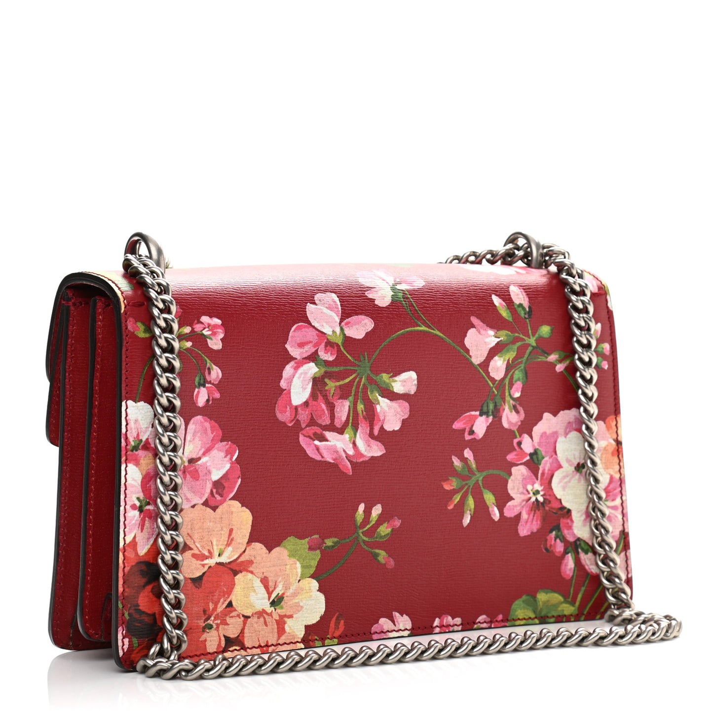 Calfskin Blooms Print Small Dionysus Shoulder Bag Romantic Cherry Multicolor