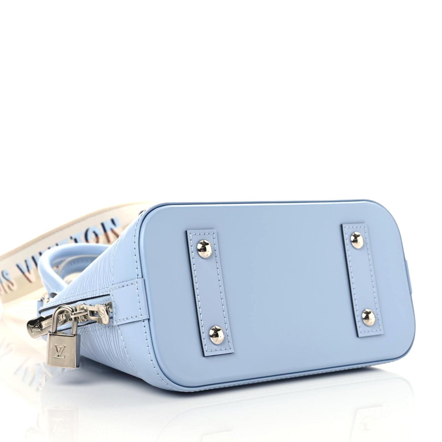 Louis Vuitton Epi Jacquard Alma BB Bleu Nuage 4 of 9