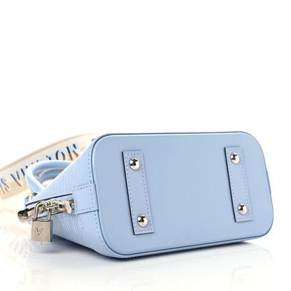Louis Vuitton Epi Jacquard Alma BB Bleu Nuage 4 of 9