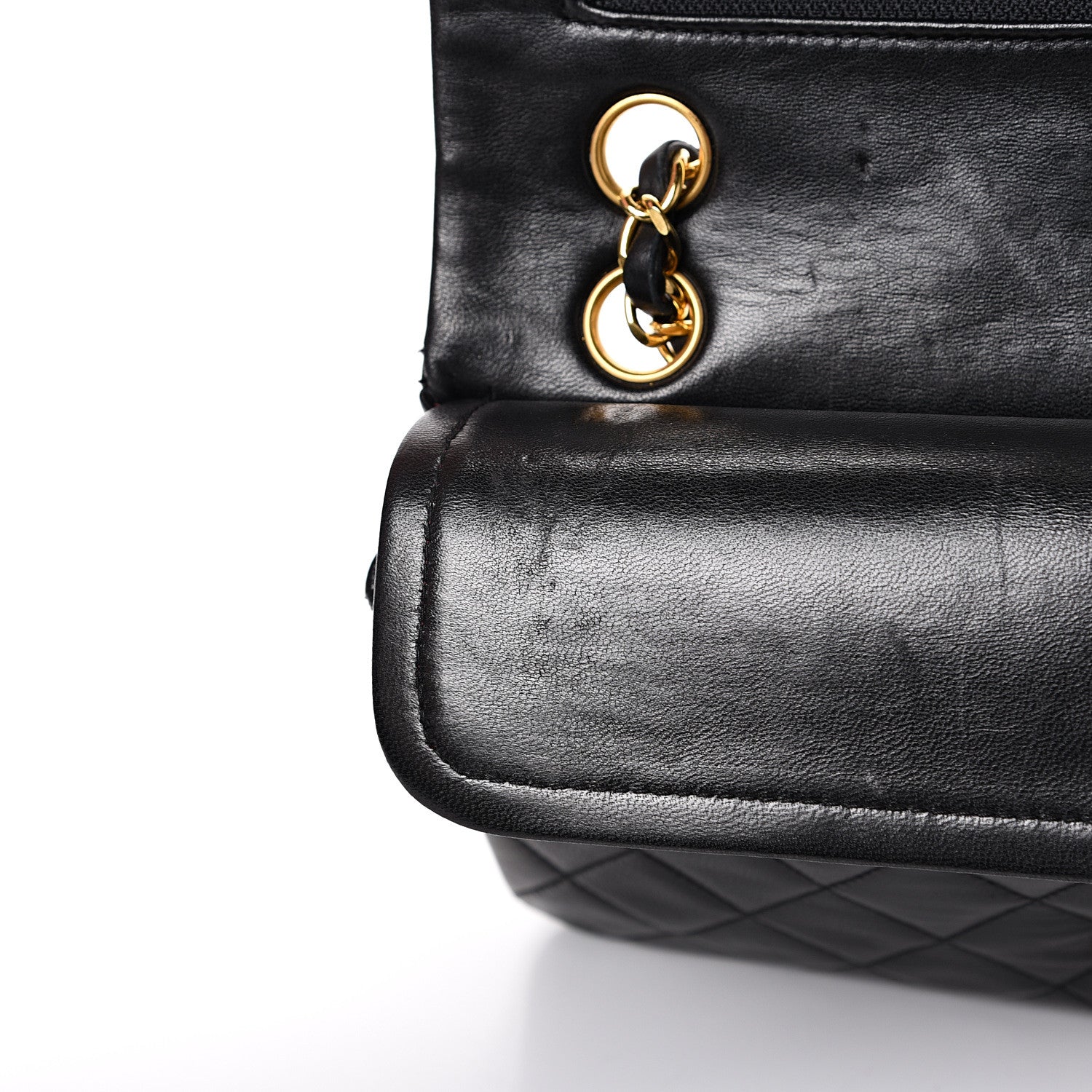 Chanel Lambskin Quilted Small Double Flap Black 13 of 16