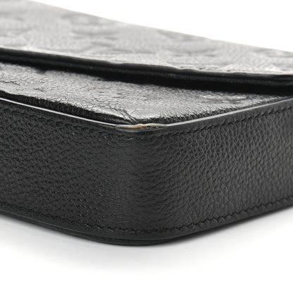 Louis Vuitton Empreinte Pochette Felicie Chain Wallet Black 11 of 14