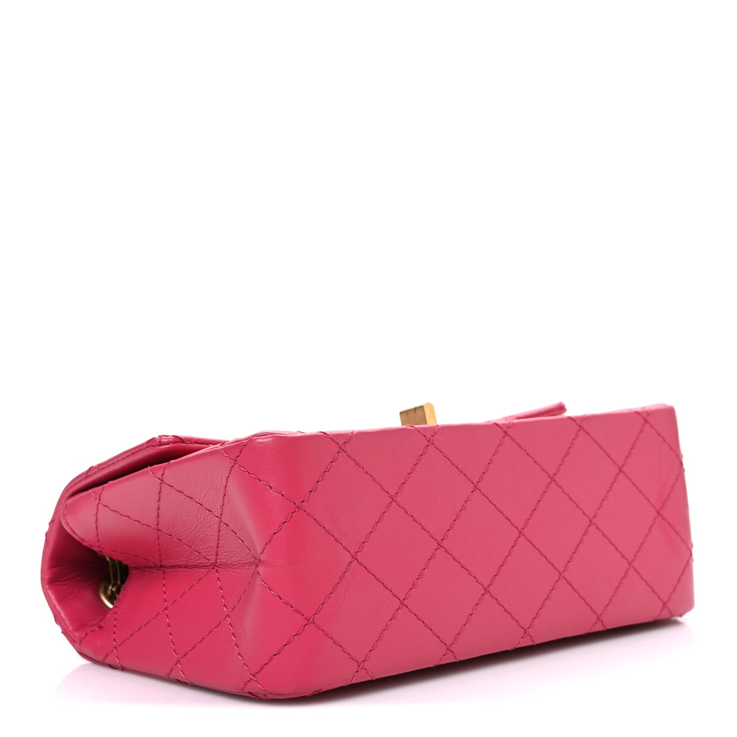 Chanel Aged Calfskin Quilted 2.55 Reissue Mini Flap Fuchsia 4 of 10