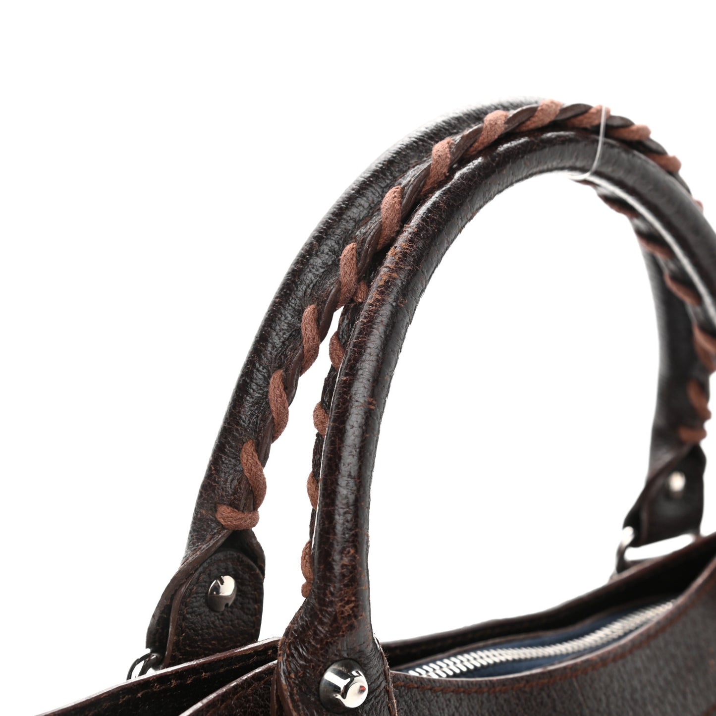 Denim Pigskin Classic Silver Hardware First Chocolate