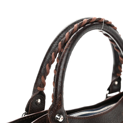 Balenciaga Denim Pigskin Classic Silver Hardware First Chocolate 13 of 13