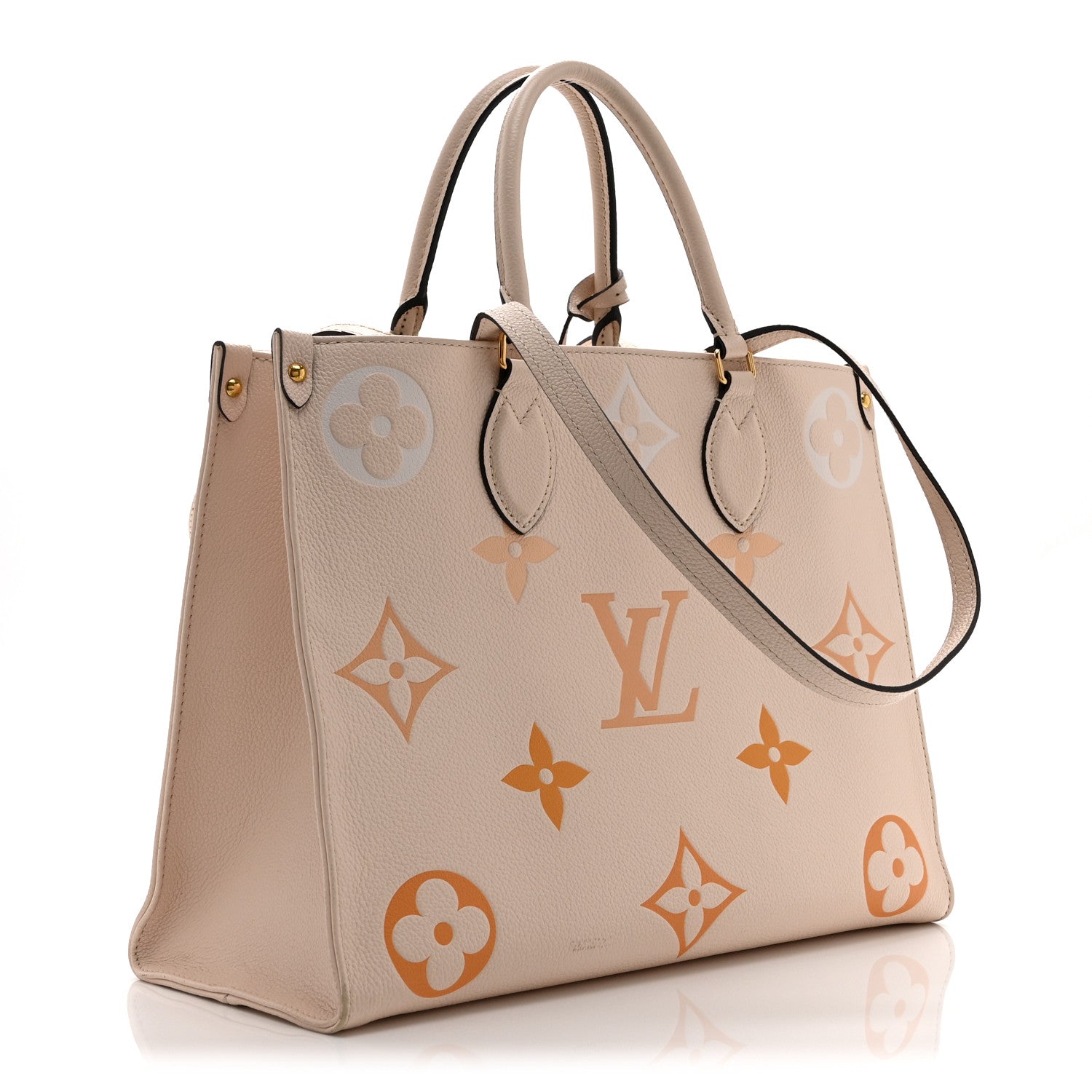 Louis Vuitton Empreinte Monogram Giant By The Pool Onthego MM Cream Saffron 3 of 9