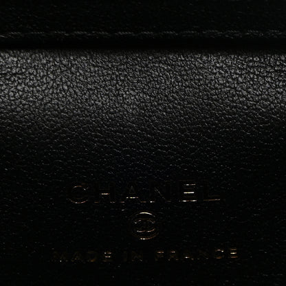 Chanel Lambskin Quilted Top Handle Mini Vanity Case With Chain Black 6 of 10