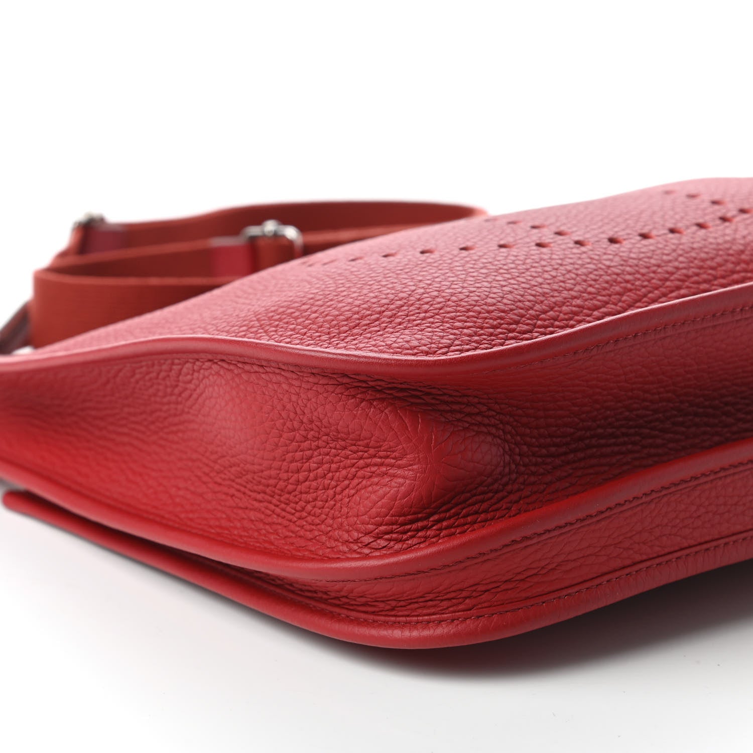 Hermes Taurillon Clemence Evelyne III PM Rouge Garance 6 of 9