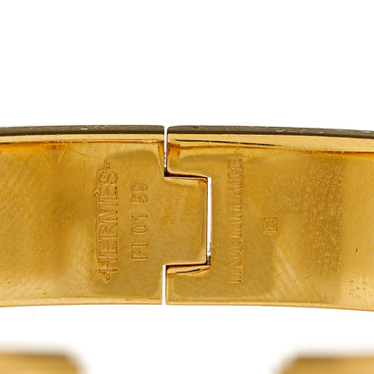 Hermes Matte Enamel Narrow Clic Clac HH Bracelet T6 Etain 4 of 4