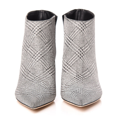 Jimmy Choo Prince Of Stars Fabric Marinda 65 Ankle Booties 37 Silver 2 of 12
