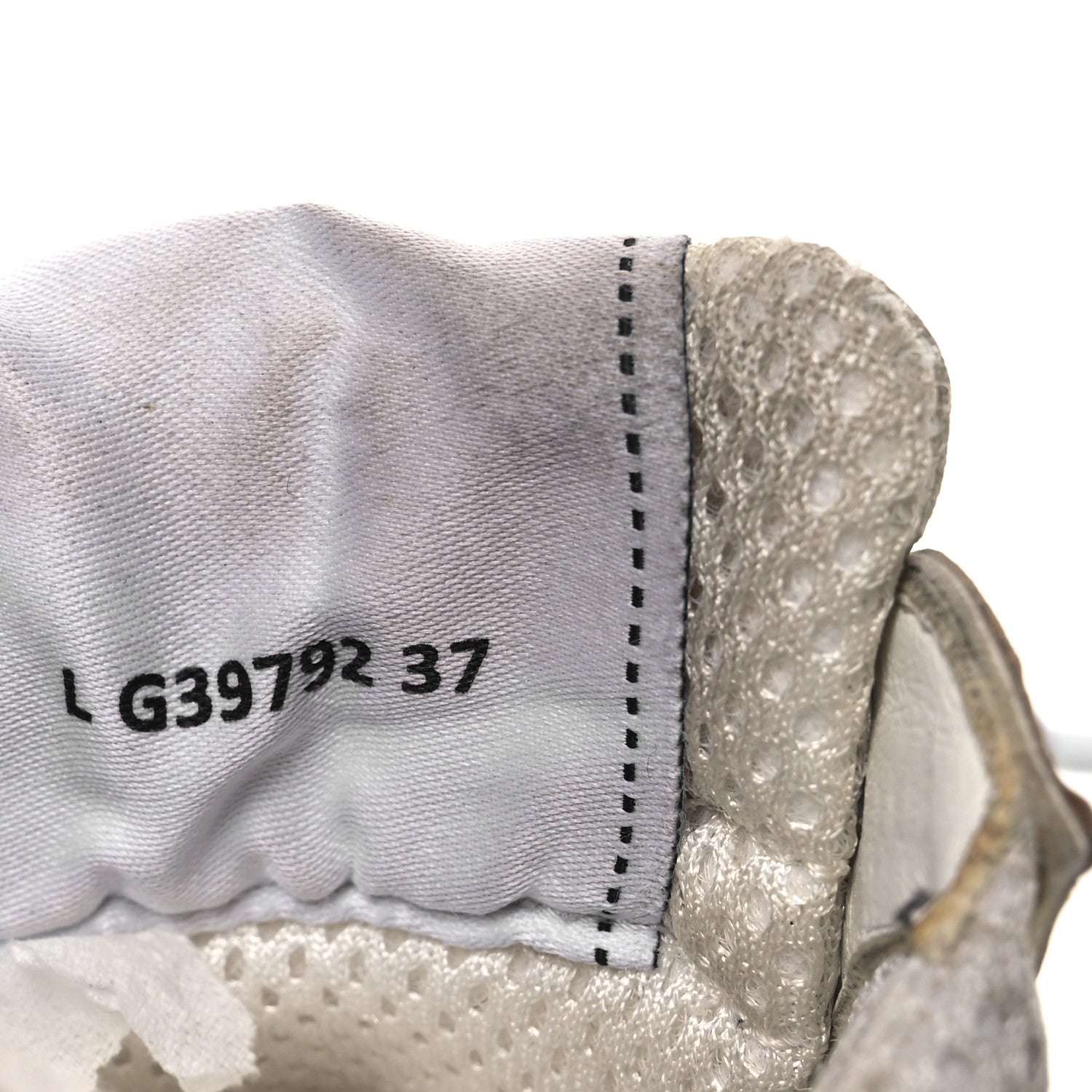 Chanel Fabric Laminated Calfskin Stretch CC Sneakers 37 White Gold Silver 10 of 18