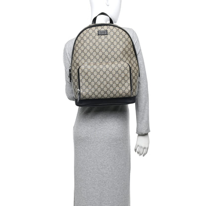 Gucci GG Supreme Monogram Medium Backpack Black 2 of 10