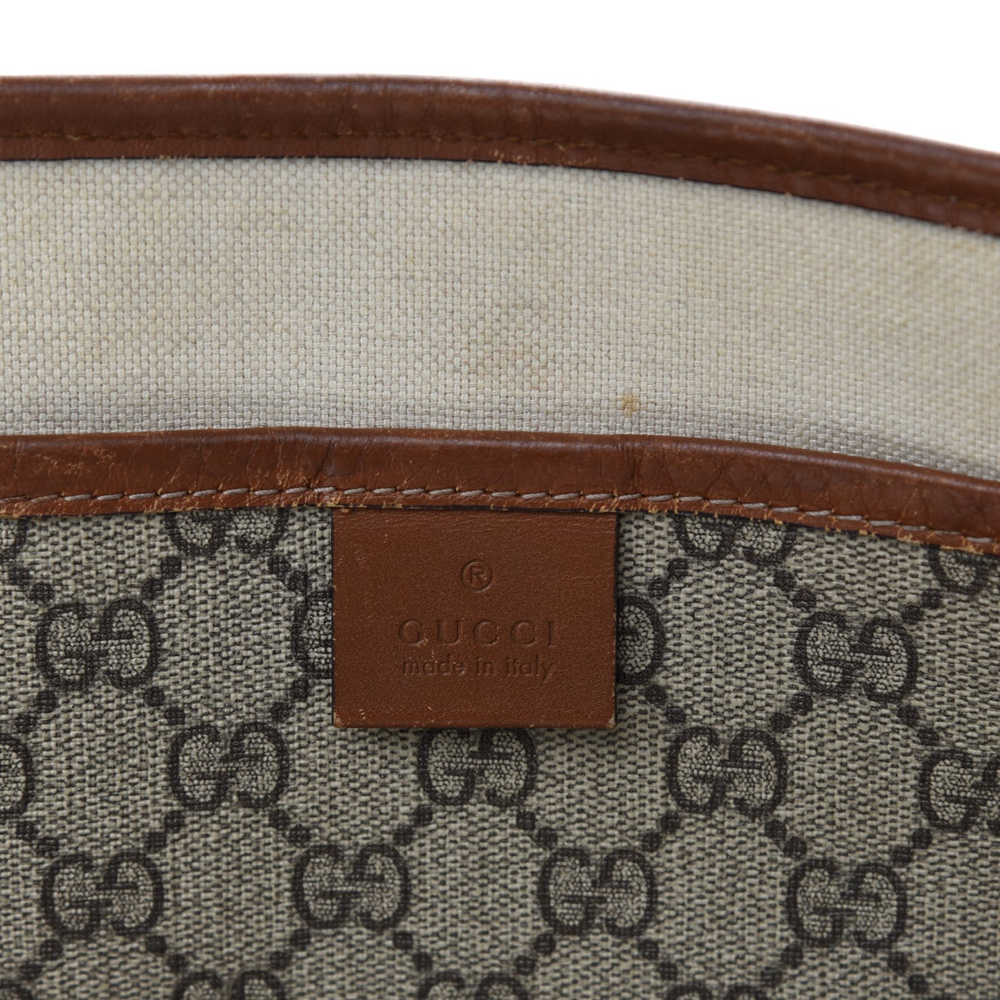 GG Plus Monogram Medium Signature Web Loop Tote Brown