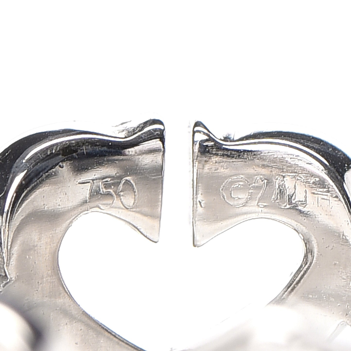 18K White Gold Diamond Hearts and Symbols Ring 49 4.75