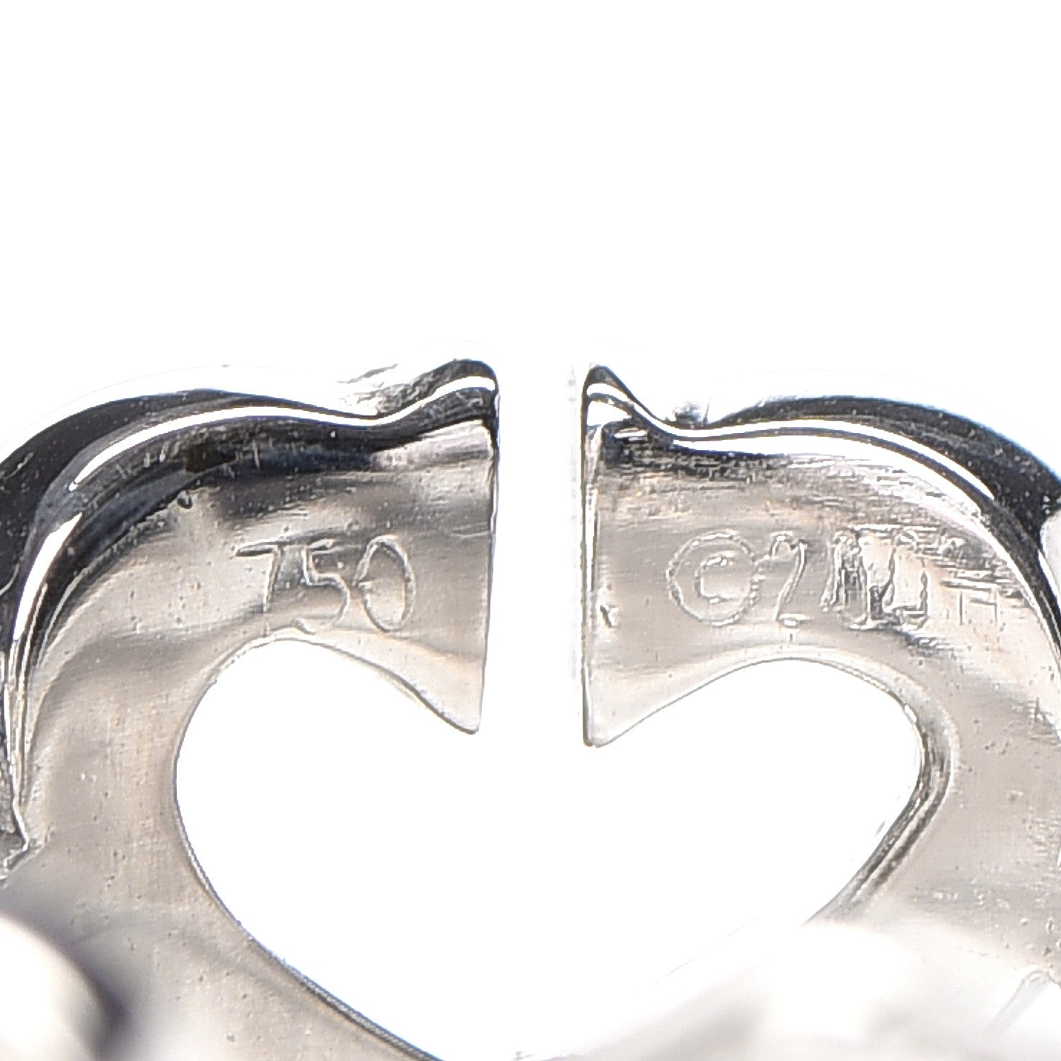 Cartier 18K White Gold Diamond Hearts and Symbols Ring 49 4.75 4 of 5
