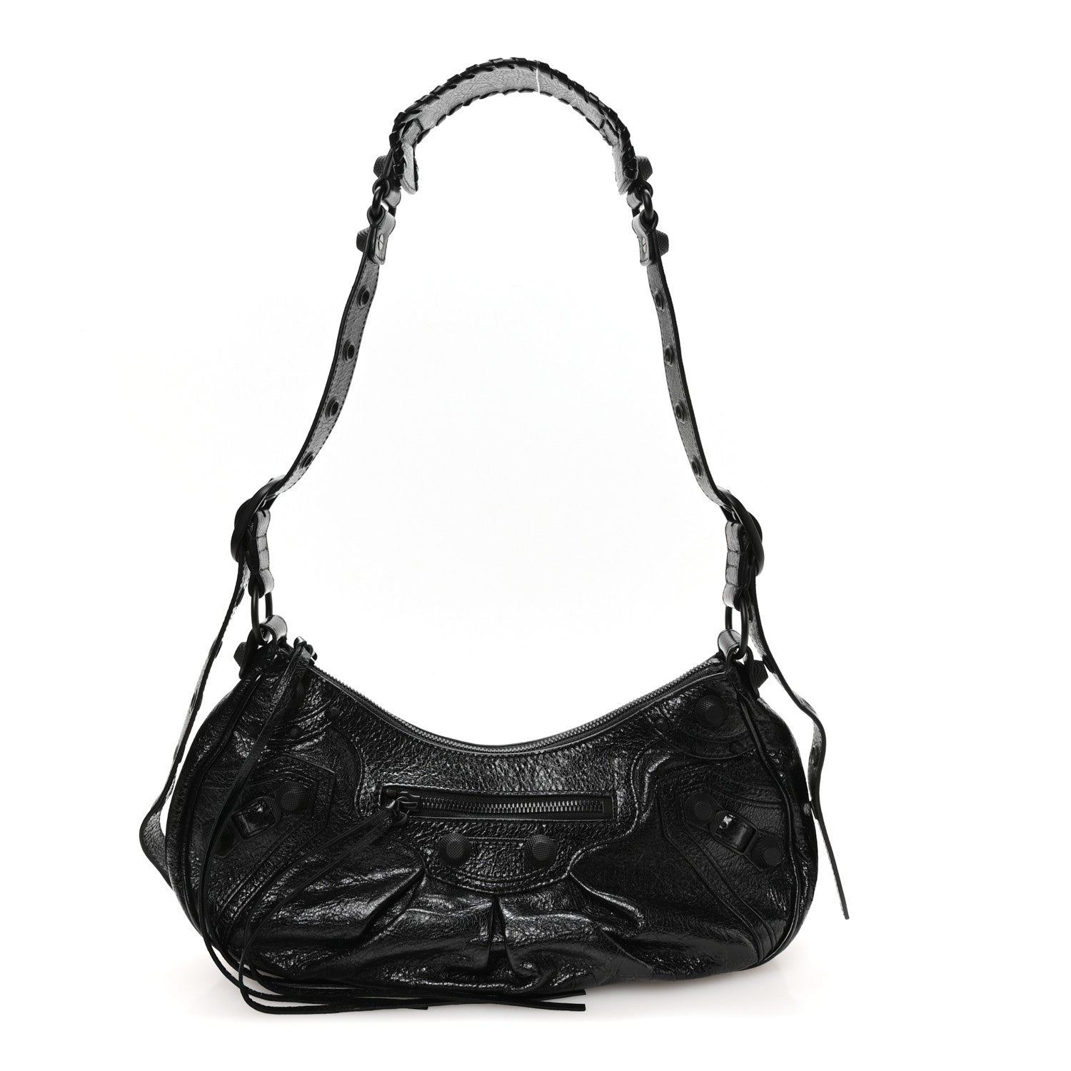Balenciaga Agneau Arena Monochrome Small Le Cagole Shoulder Bag Black 1 of 11