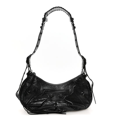Balenciaga Agneau Arena Monochrome Small Le Cagole Shoulder Bag Black 1 of 11