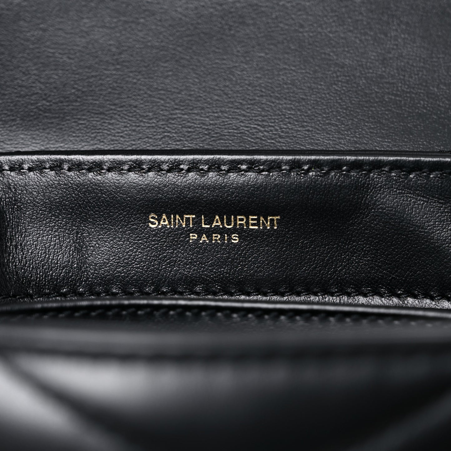 Calfskin Y Quilted Monogram Toy Loulou Crossbody Bag Black