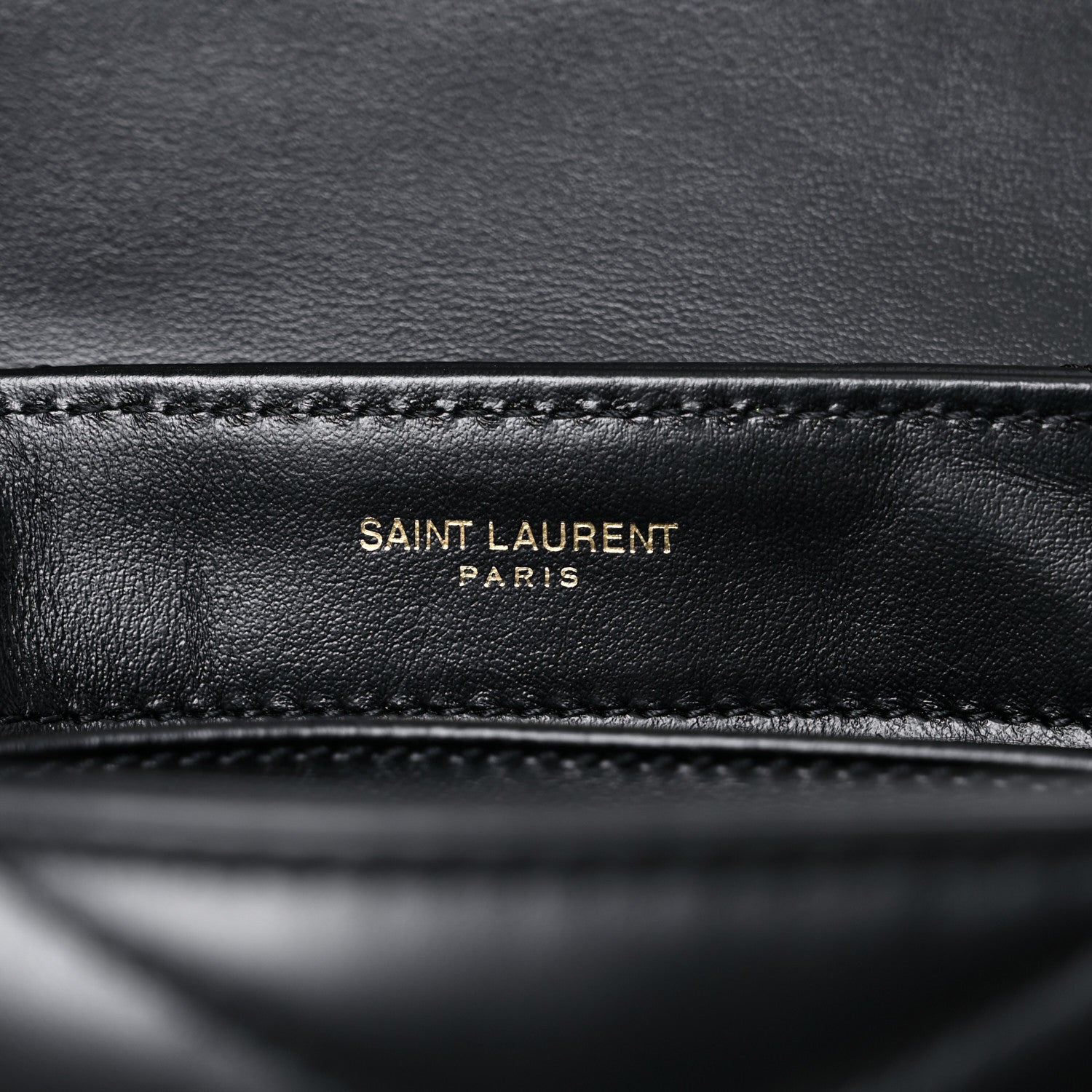 Saint Laurent Calfskin Y Quilted Monogram Toy Loulou Crossbody Bag Black 6 of 12