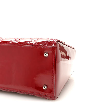 Christian Dior Patent Cannage Medium Lady Dior Red 10 of 10