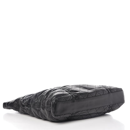 Chanel Lambskin Quilted Sharpei Shopping Tote Black 4 of 11