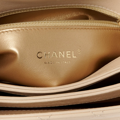 Chanel Lambskin Quilted Trendy Spirit Top Handle Bag Beige 6 of 12