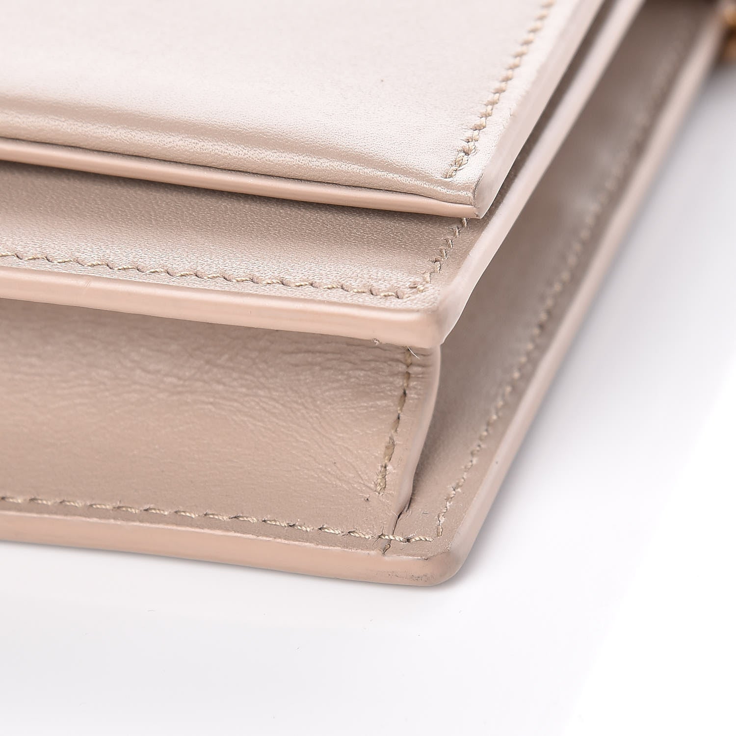 Saint Laurent Smooth Calfskin Classic Monogram Kate Tassel Chain Wallet Nude Powder 11 of 11