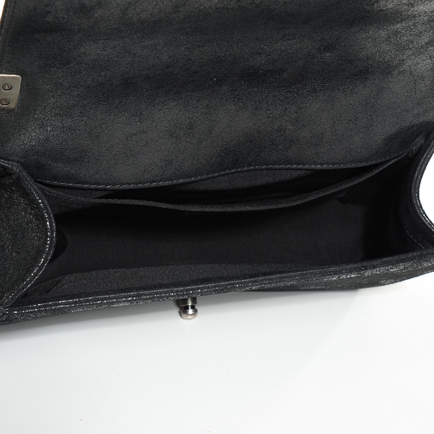 Chanel Goatskin Chesterfield Quilted Medium Celtic Boy Flap Black 6 of 9