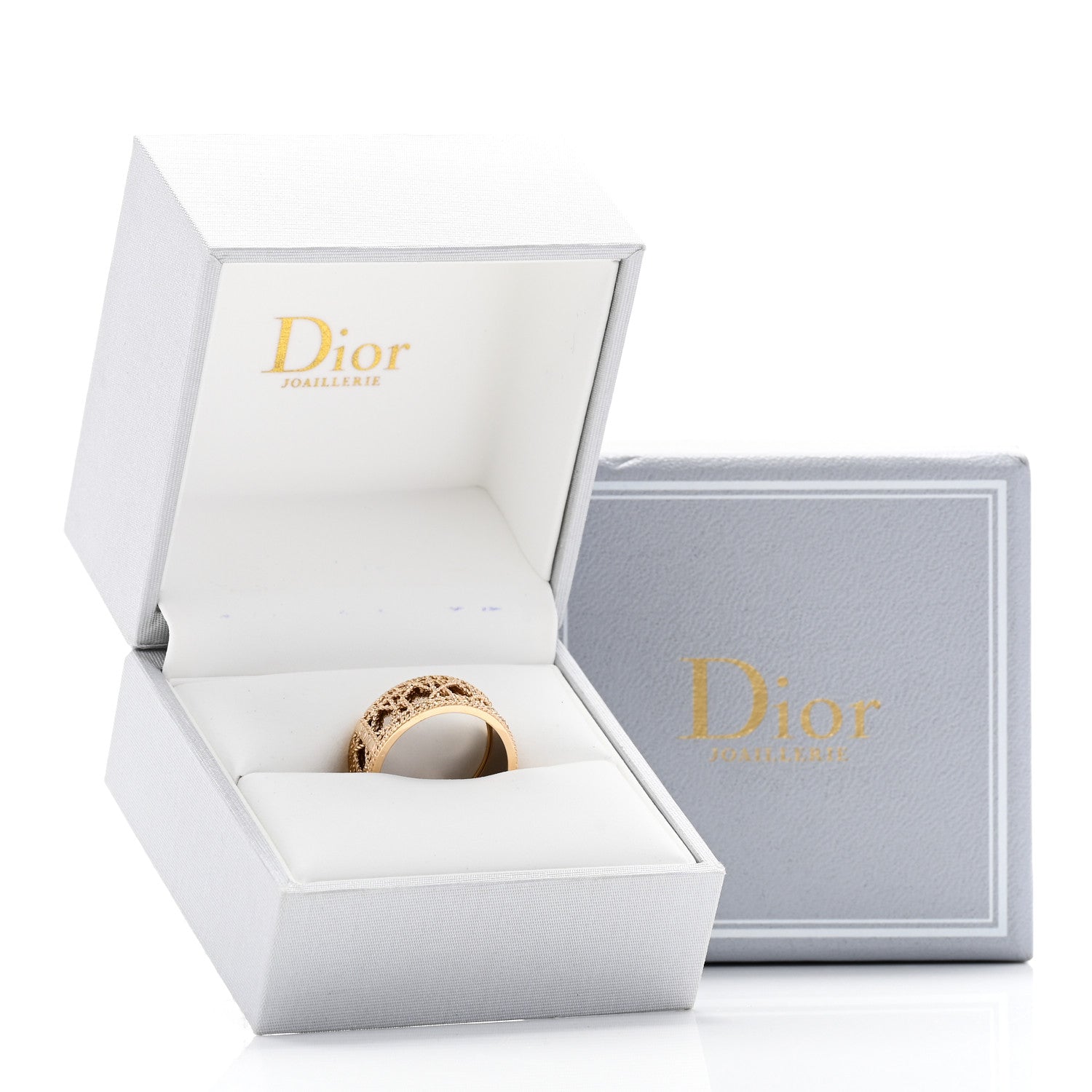 Christian Dior 18K Yellow White Gold My Dior Ring 59 8.75 1908022