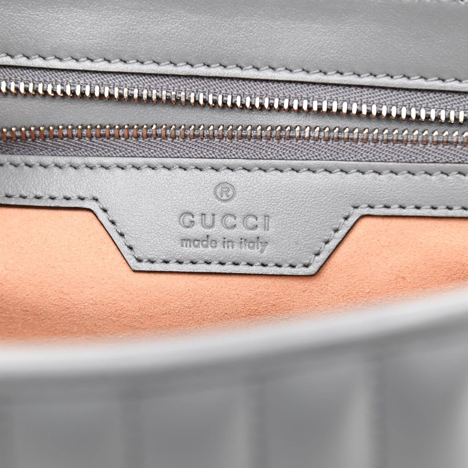 Gucci Calfskin Matelasse Aria Small GG Marmont Shoulder Bag Deep Grey 6 of 10