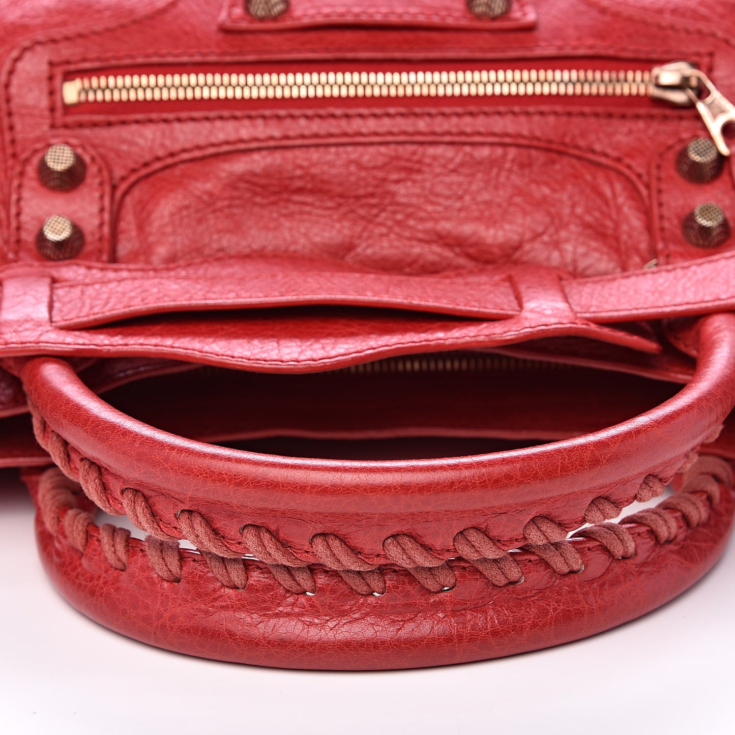 Agneau Giant 12 Rose Gold Hardware City Rouge Coquelicot