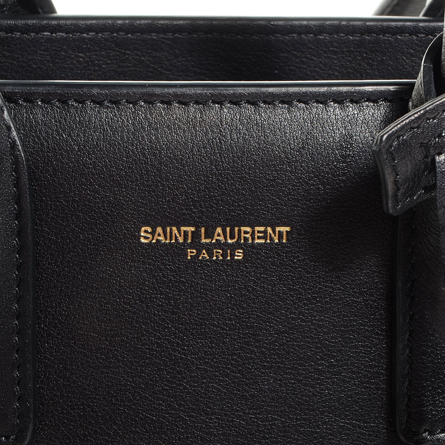 Saint Laurent Calfskin Nano Sac De Jour Black 6 of 8