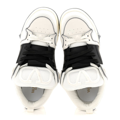 Valentino Garavani Calfskin Mens Open Skate Sneakers 44 White Black 2 of 12