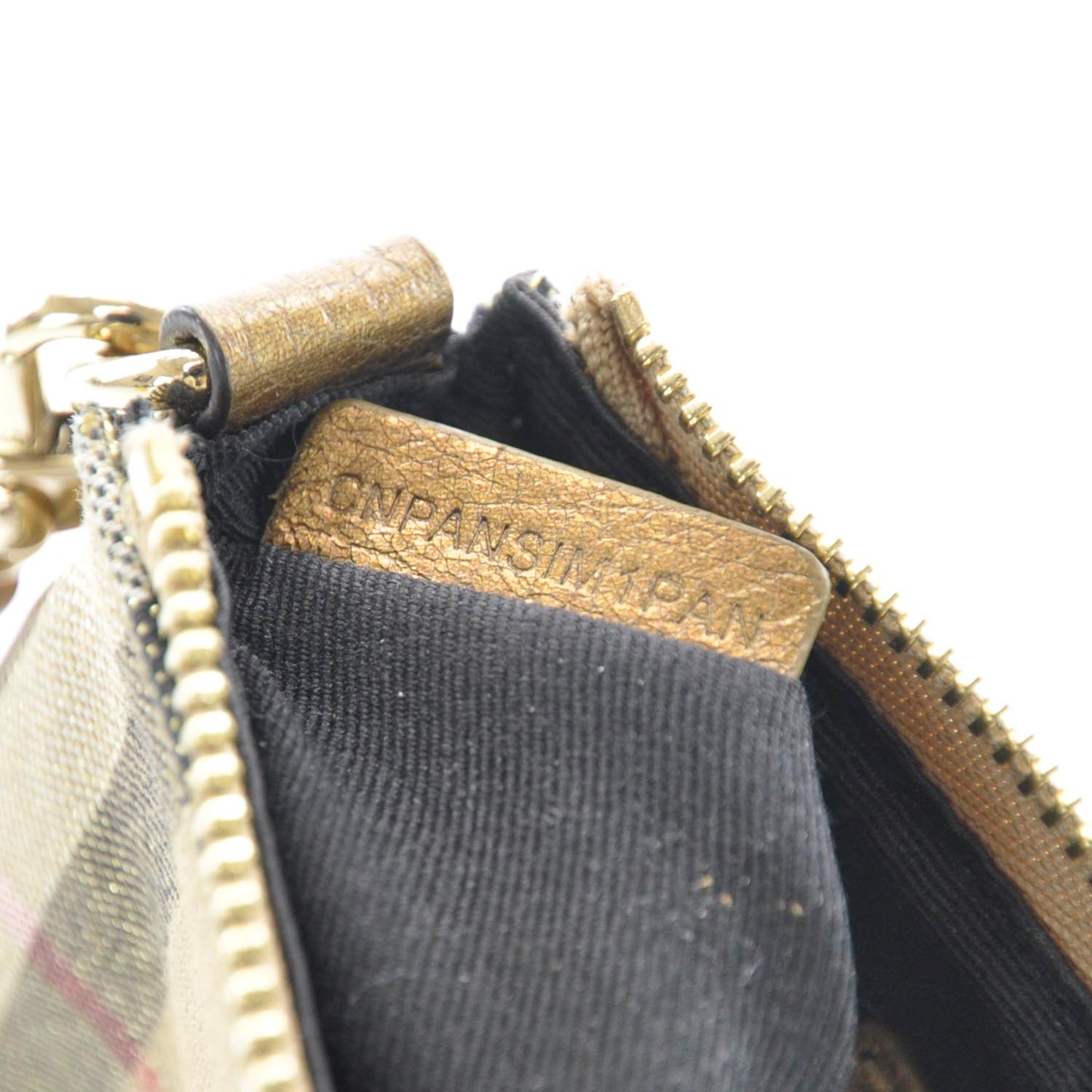 Shimmer Check Coin Purse Pouch