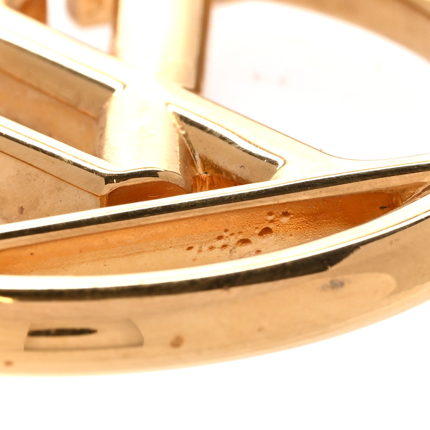 Louis Vuitton Metal Louise Hoop Earrings Gold 1840578 – FASHIONPHILE